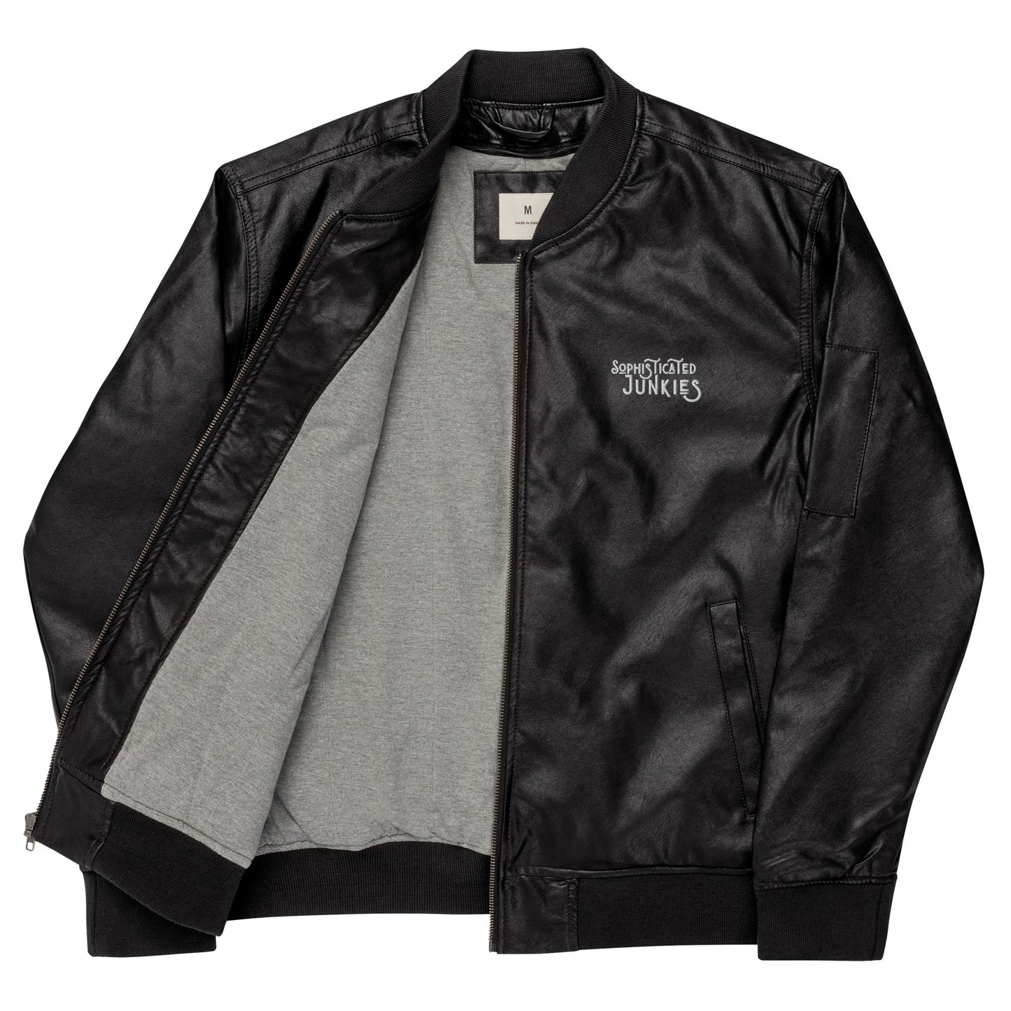 Sophisticated Junkies Leather Bomber Jacket
