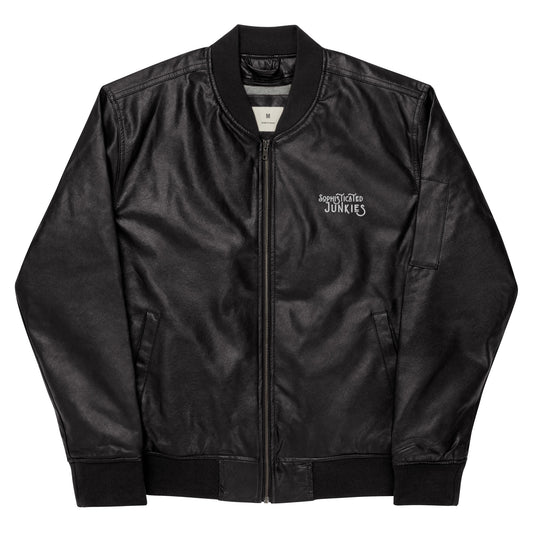 Sophisticated Junkies Leather Bomber Jacket